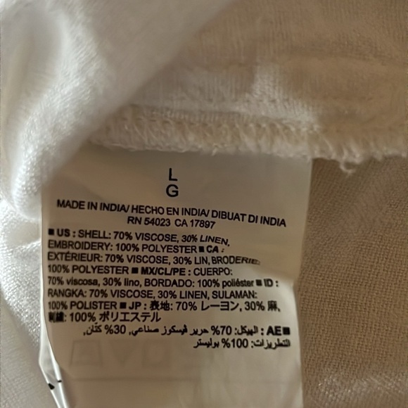 Old Navy linen blend Cami Swim Romper Size Large - Picture 7 of 8